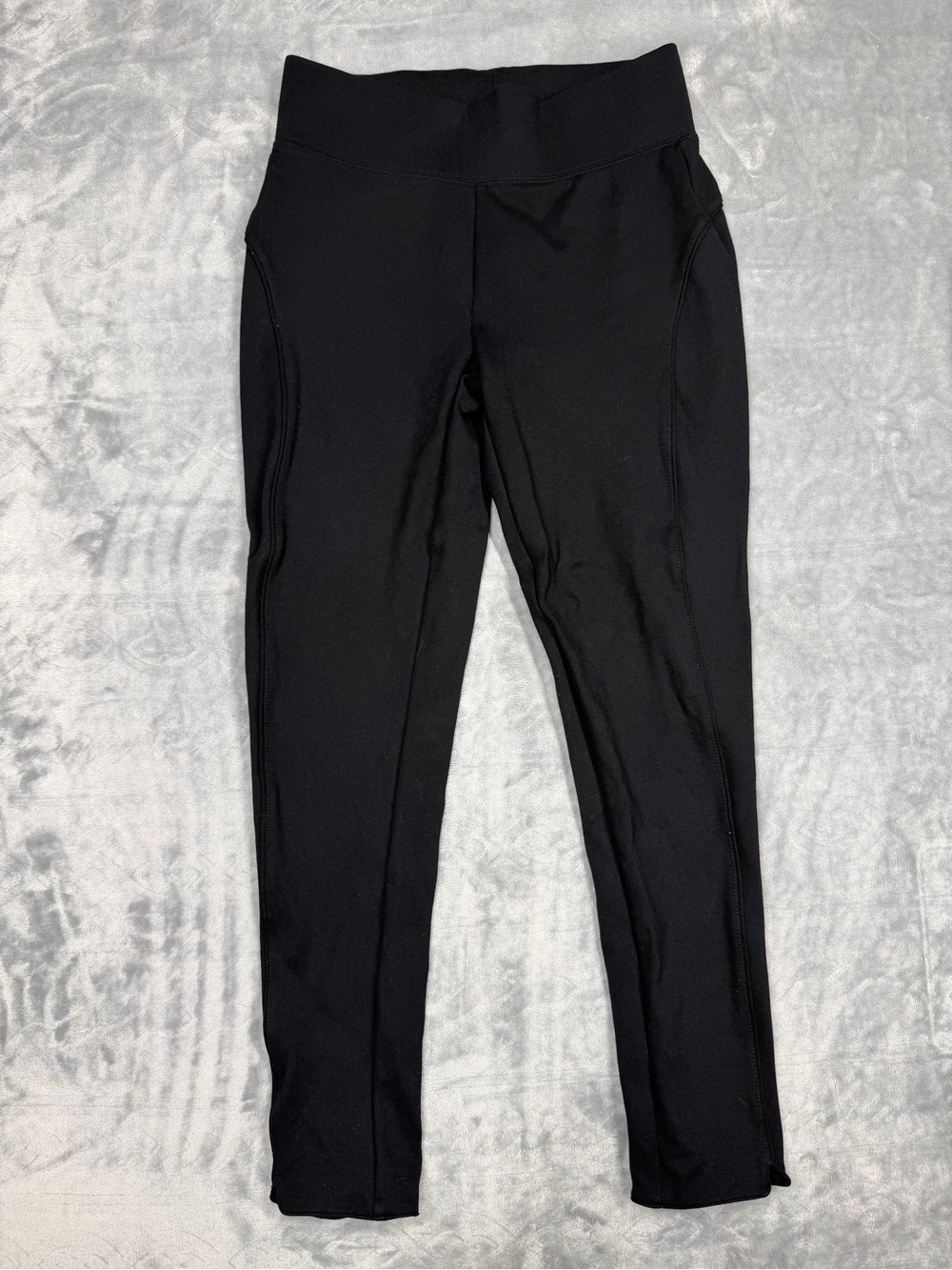 Seven7 Solid Black High-Rise Work Pull On Leggings